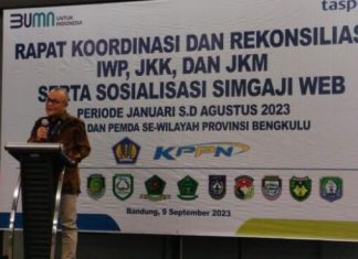 Kota Bengkulu Jadi Pelopor Penggunaan Simgaji Web PT. Taspen