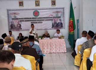 BMA Rejang Lebong Sosialisasi Hukum Adat dan Restorative Justice