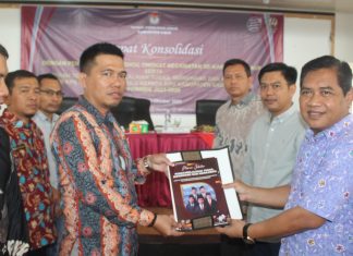 KPU Kaur Rakor Penyelenggara Adhoc Tingkat Kecamatan dan Serah Terima Wewenang