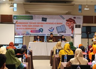 Cerdas Mengulas Buku, 50 Guru SD di Kota Bengkulu Ikuti Bimtek
