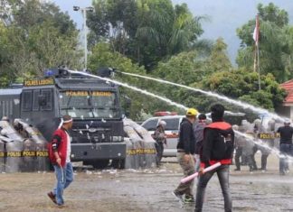 Polres Lebong Simulasi Sispam Kota Pemilu 2024