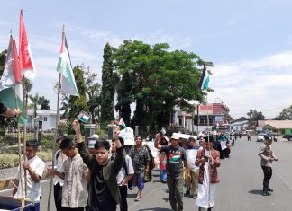Aksi Damai Kepahiang Peduli Palestina