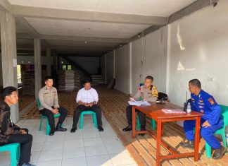 Kondusifitas Kamtibmas, Kapolres Kaur Kunjungi Gudang Logistik Pemilu 2024