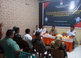KPU Kaur Rapel Pokja Penyusunan Anggaran Pemilu 2024