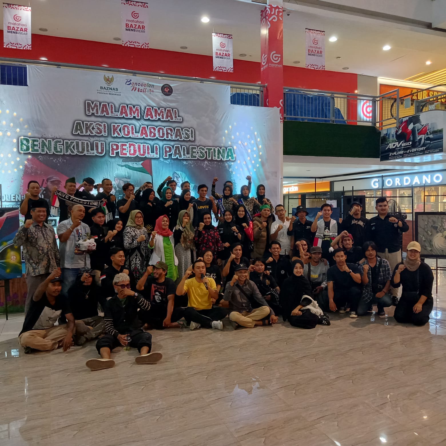 Komunitas Aksi Kolaborasi Bengkulu Peduli Palestina Bersama BAZNAS Berhasil Kumpulkan Donasi Sebanyak Rp 44,4 Juta