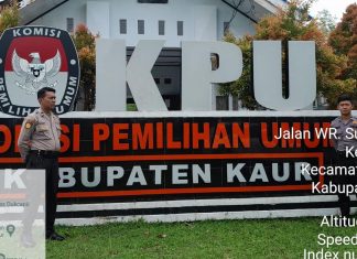 Kantor KPU Kaur Dijaga Ketat