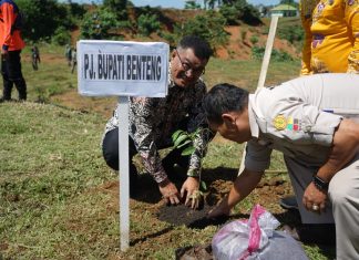 Peringatan ke-78 Hari Juang TNI AD, Pj Bupati Benteng Bersama Dandrem 041/Gamas Gelar Penanaman Pohon