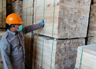 Beberapa Kontainer Kayu Karet Asal Bengkulu Diekspor ke Tiongkok