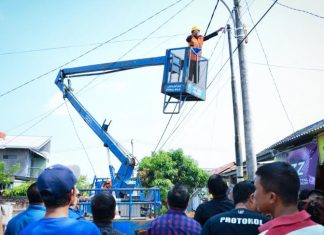Program Pemkot Melalui Dinas Perhubungan Memasang 520 Titik Lampu Penerangan Jalan