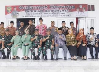 Kunker dan Silaturahmi Pangdam II/Sriwijaya di Bumi Serasan Seijoan