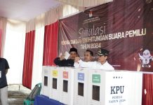 KPU Rejang Lebong Simulasi Pemungutan Suara Pemilu 2024
