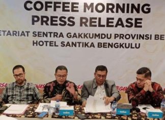 Bawaslu Provinsi Bengkulu ‘Coffee Morning’ Rersama Awak Media Update Tahapan Pemilu