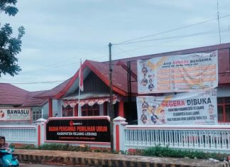 Bawaslu Rejang Lebong Peringatkan Parpol Turunkan APK Pada Masa Tenang