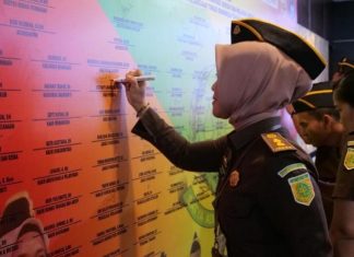 Deklarasi Kejati Bengkulu Dalam Pencanangan Zona Integritas WBK Menuju WBBM