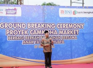 Ground Breaking Proyek Camkoha Market, Gubernur Tekankan Pentingnya Pemasaran UMKM