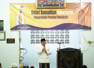 Pemprov Bengkulu Salurkan Bantuan Pembangunan Masjid Desa Pasar Pino