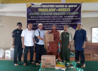 Silaturahmi AKBP Rudy kasubdit Kamneg Ditintelkam Polda bengkulu Sekaligus Penyerahan Bantuan Sembako