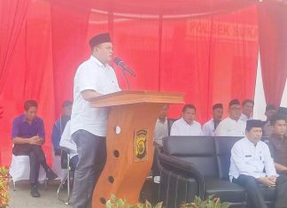 Bupati Seluma Hadiri Kegiatan Bulan Bakti Sosial Kapolda Bengkulu di Mapolsek Sukaraja