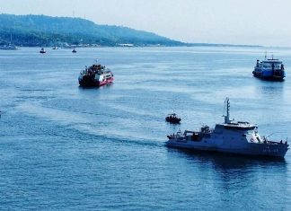 Lanal Banyuwangi Amankan Jalur Mudik di Perairan Selat Bali