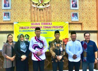 Sekda Bengkulu Isnan Fajri Minta Peserta Seleksi JPT Pratama Tunjukan Kemampuan Terbaik