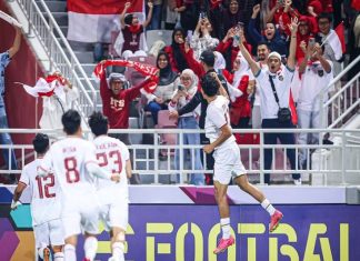 Ketum KONI Pusat Letjen TNI Purn Marciano Norman Apresiasi Timnas U-23 di Piala Asia 2024