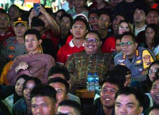 Pj Walikota Ikut Nobar Piala Asia U-23 di Simpang Skip Hingga Pertandingan Selesai