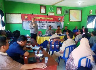 Sat Binmas Polres Seluma Berikan Penyuluhan Tekait Pencegahan Kekerasan Rumah Tangga
