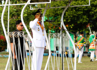Bupati Gusnan Pimpin Upacara Hari Otonomi Daerah XXVIII Tahun 2024