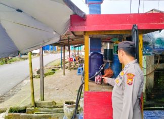 Polsek Sindang Dataran Lakukan Monitoring Penyaluran BBM di SPBU Desa Bengko