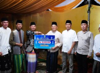 Bupati Gusnan Mulyadi Laksanakan Safari Ramadhan di Masjid Taqwa Desa Lubuk Tapi
