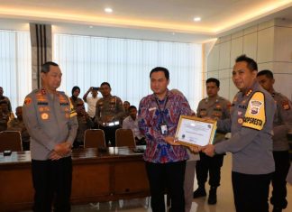 10 Polres Jajaran Polda Bengkulu Terima Penghargaan Kualitas Tinggi dari Ombudsman RI