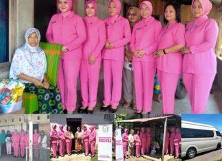 Bhayangkari Polres Mukomuko Bantu Warga Kurang Mampu