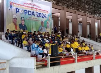 Meriah!! Sebanyak 1.302 Kontingen Ukuti Pembukaan POPDA Provinsi Bengkulu Tahun 2024