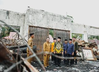 Gubernur Rohidin Tinjau Kondisi Terkini SMKN 5 Bengkulu Utara Pasca Kebakaran Akhir Mei Lalu