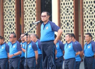 Jumat Sehat Tingkatkan Imunitas, Polda Bengkulu Kembali Gelar Senam Bersama