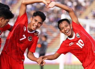 Lolos Babak ke Tiga, Timnas Indonesia Babet Lawan Filipina 2 : 0
