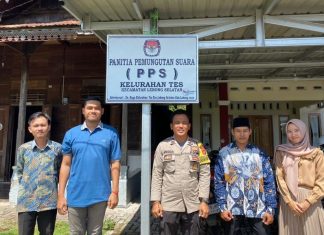Tingkatkan Koordinasi, Bhabinkamtibmas Polsek Lebong Selatan Sambang ke Kantor PPS