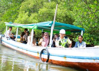 Tim Korea Selatan Tinjau Potensi Kelautan dan Hutan Mangrove Pulau Baai Bengkulu