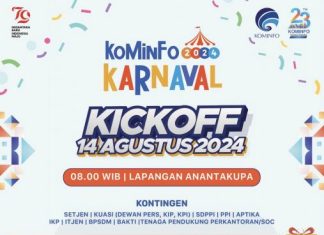 Semarakkan Peringatan HUT ke-79 RI, Kominfo Gelar Karnaval 2024