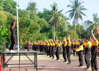 Jumat Sehat Tingkatkan Imunitas, Polda Bengkulu Kembali Gelar Senam Bersama