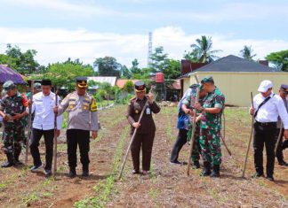 Dukung Ketahanan Pangan, Polres Bengkulu Selatan Launching Gugus Tugas Polri Bersama FKPD
