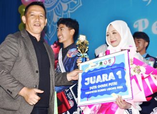 Bayu dan Naula Resmi Terpilih Jadi Duta Genre Rejang Lebong tahun 2024