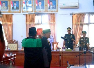 Pengucapan Sumpah dan Janji Pimpinan DPRD Kabupaten Seluma Periode 2024-2029