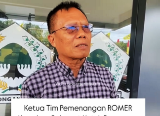 Ketua Tim Pemenangan Romer Beri Ucapan Selamat untuk Helmi-Mian