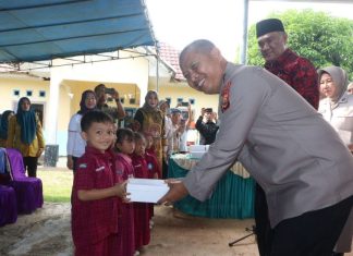 Semarakkan HUT Korpri ke-53, Polda Bengkulu Gelar Bakti Kesehatan dan Makan Bergizi Gratis di Desa Taba Lagan