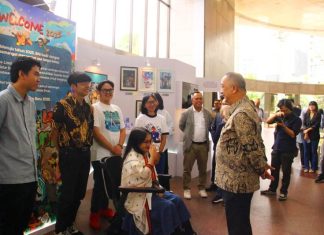 Dukung Karya Disabilitas, BNI Pajang Lukisan Seniman Visual Muda