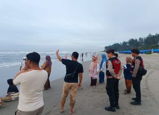 Sat Samapta Polresta Bengkulu Gelar Patroli di Pantai Panjang, Jaga Keamanan dan Berikan Himbauan Kamtibmas