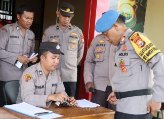 Cegah Penyalahgunaan, Polres Seluma Gelar Pemeriksaan Senpi Dinas Personel