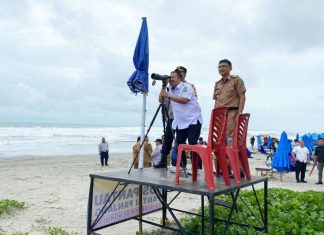 Pantau Kawasan Pantai Panjang, Pj Walikota Imbau Masyarakat Jangan Coba-Coba Berenang