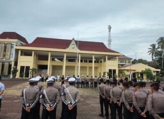 Polda Bengkulu Laksanakan Apel Ops Mantap Praja Nala 2024